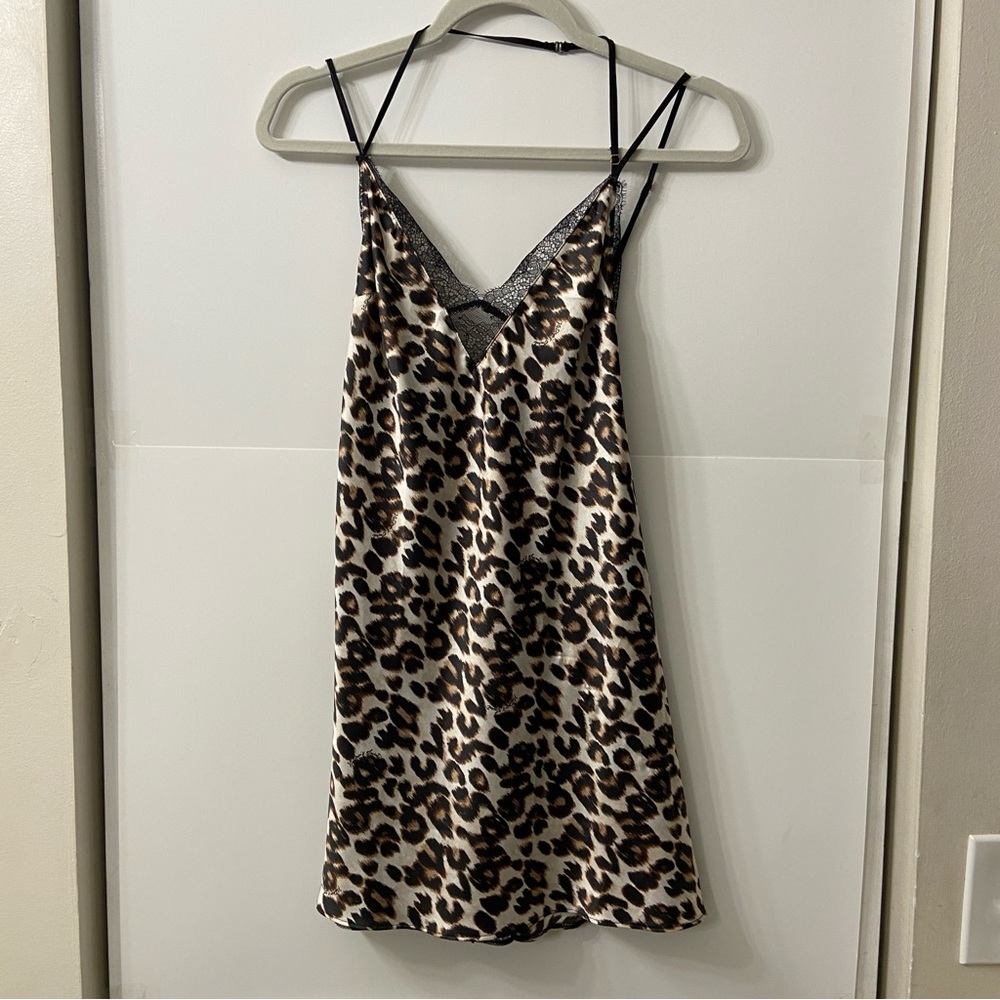 Victoria’s Secret Leopard Print Lace Slip Lingerie Medium